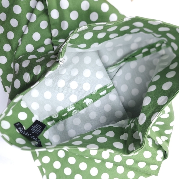 Larry Levine Green Polka Dot Skorts Size 6 - Picture 3 of 11